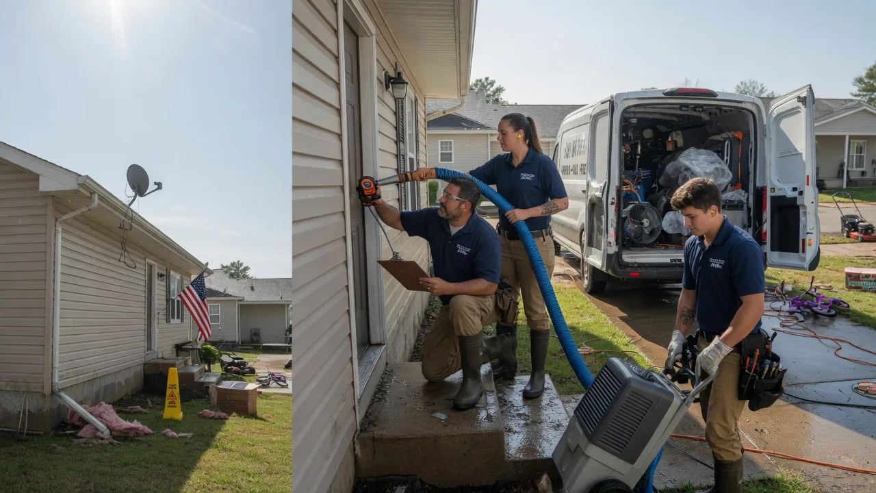 Ceiling Water Damage Restoration in Strang, OK near me